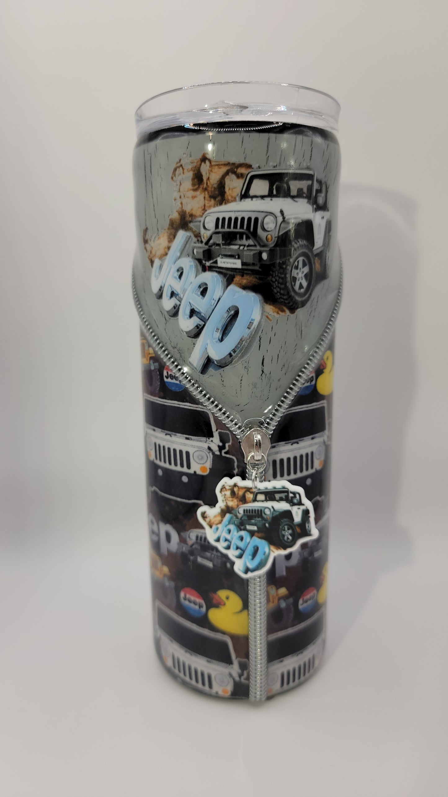 20oz epoxy zipper tumbler- Beep