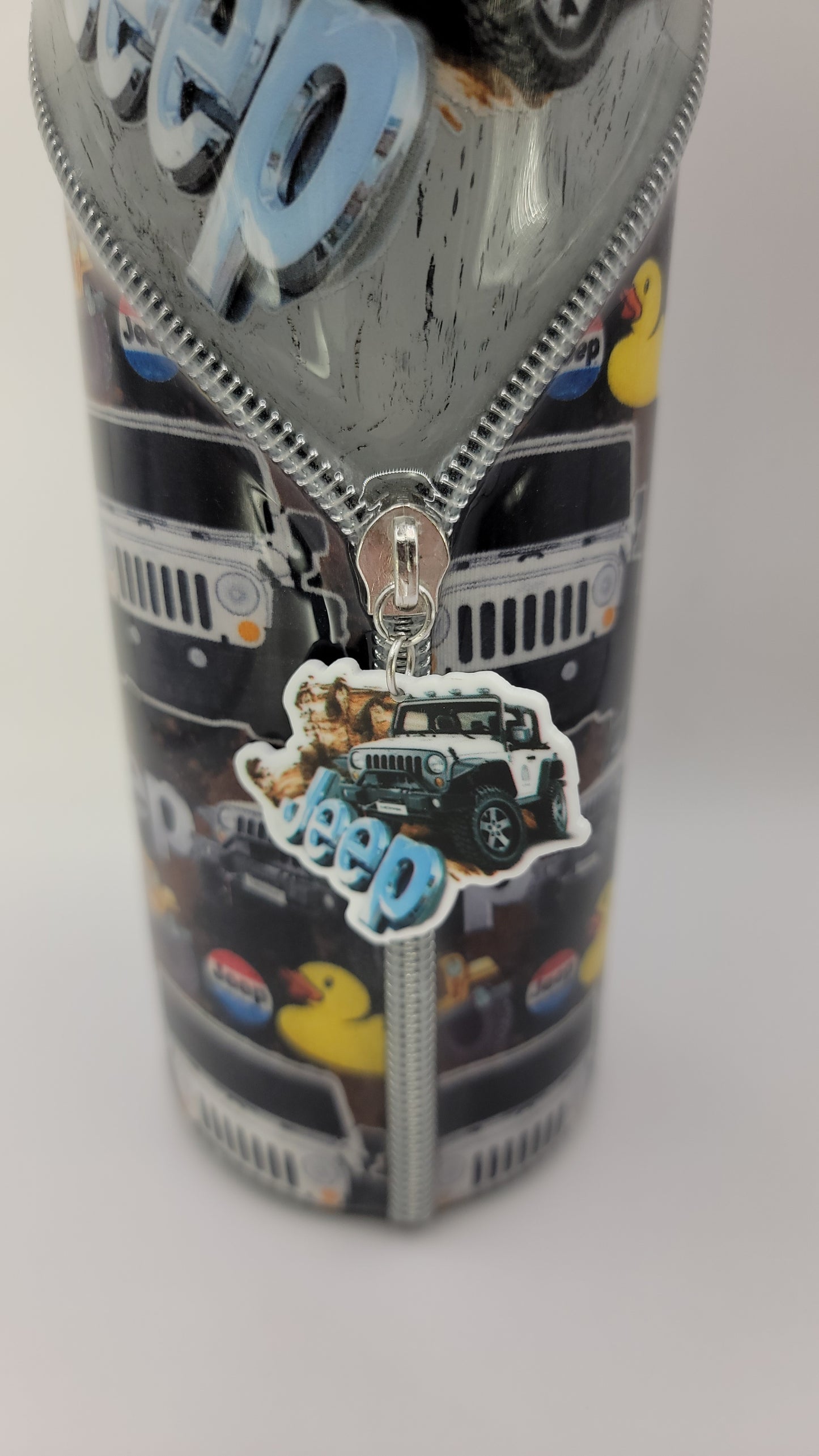 20oz epoxy zipper tumbler- Beep