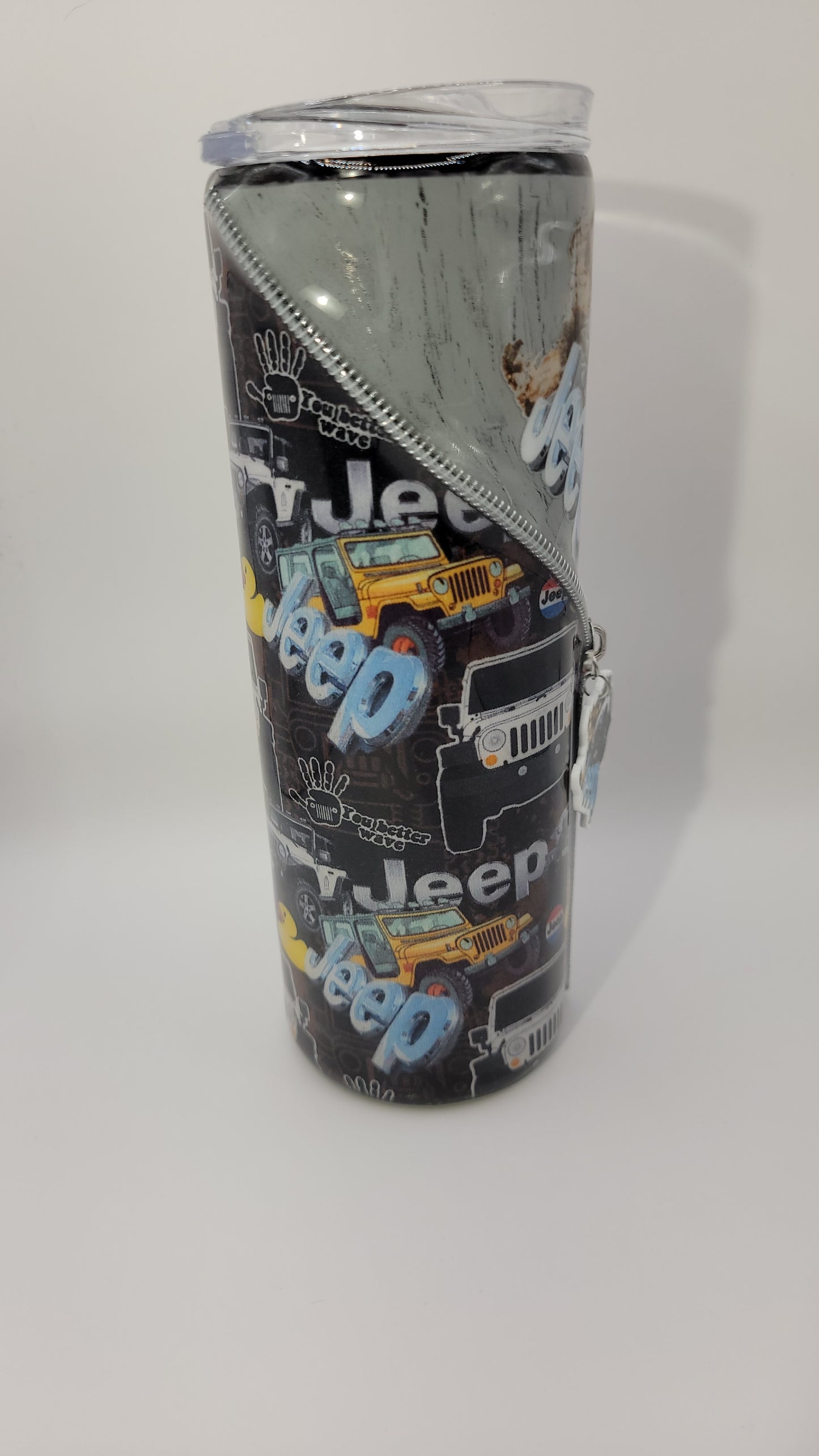 20oz epoxy zipper tumbler- Beep