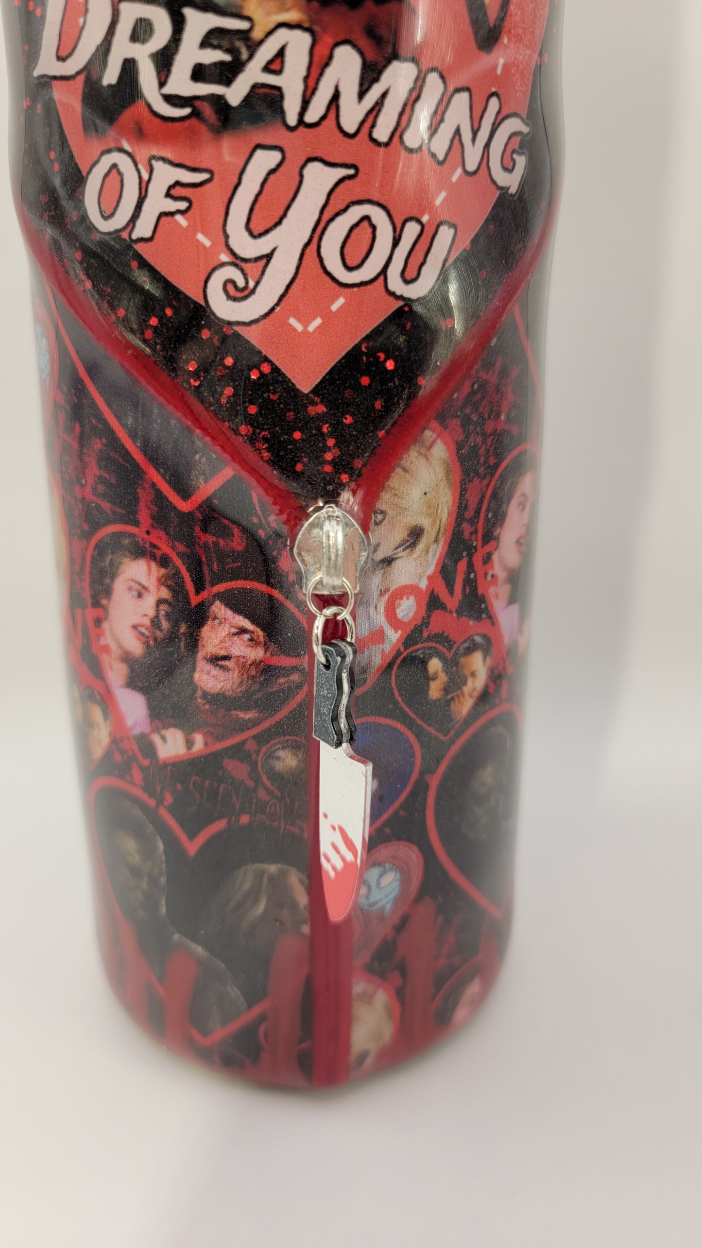30oz epoxy zipper tumbler- Horror