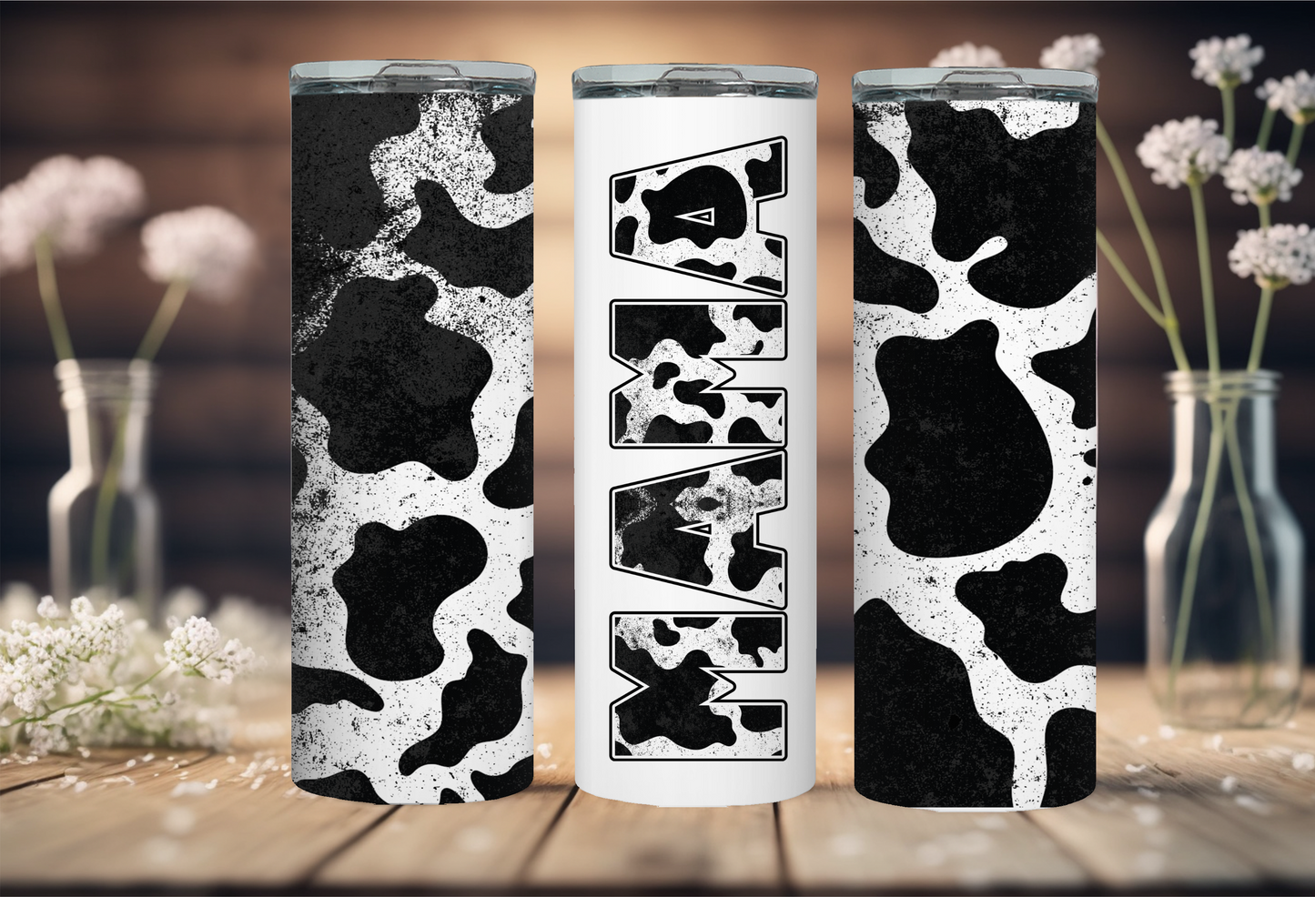 Mama Cow Print 20 oz Tumbler