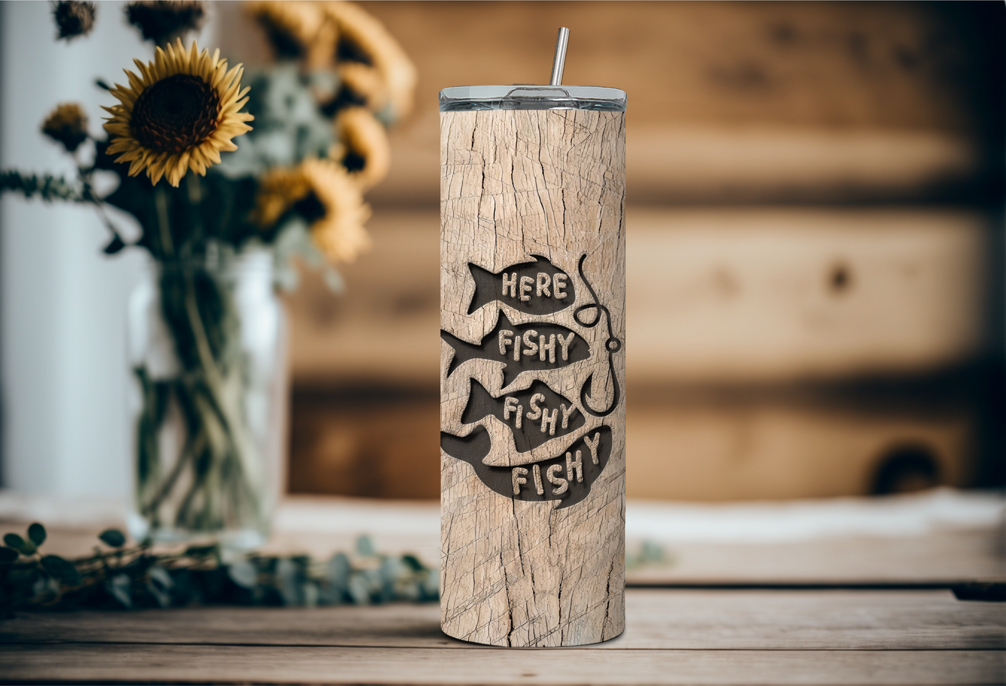 Gone Missing Gone Fishing 20 oz tumbler