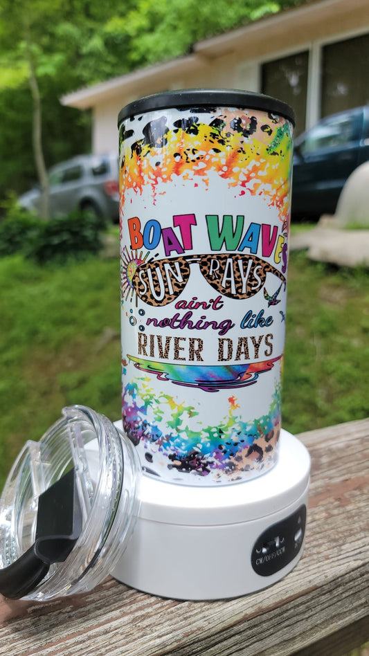 4-in-1 Can Cooler River Days Tye-Dye