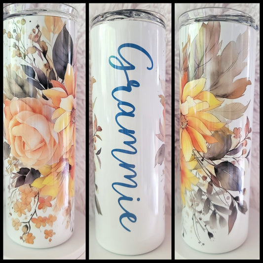 20 oz Sublimation Customizable Floral
