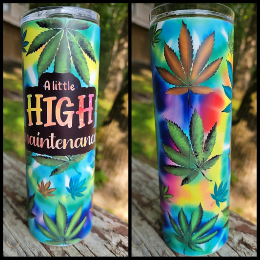 20 oz Sublimation High Maintenace tumbler