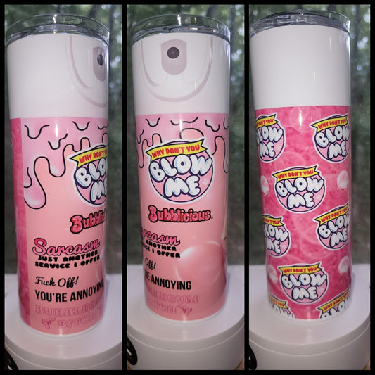 20oz sublimation blow me tumbler