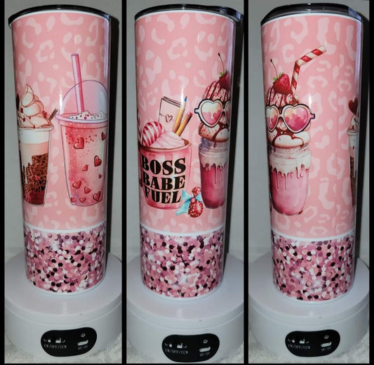 20oz sublimation boss babe fuel tumbler