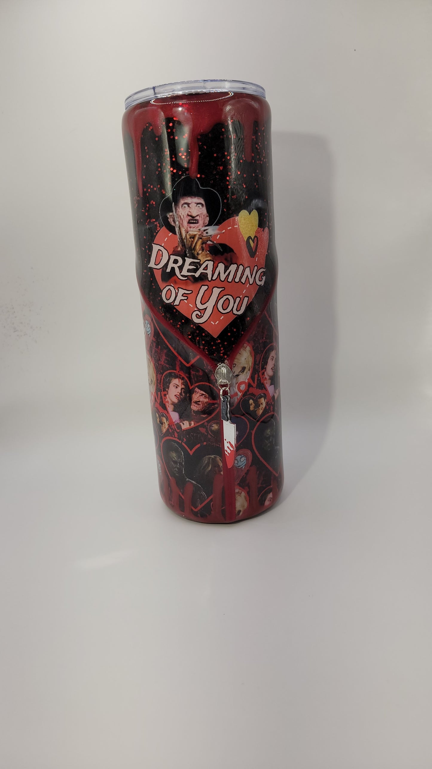 30oz epoxy zipper tumbler- Horror