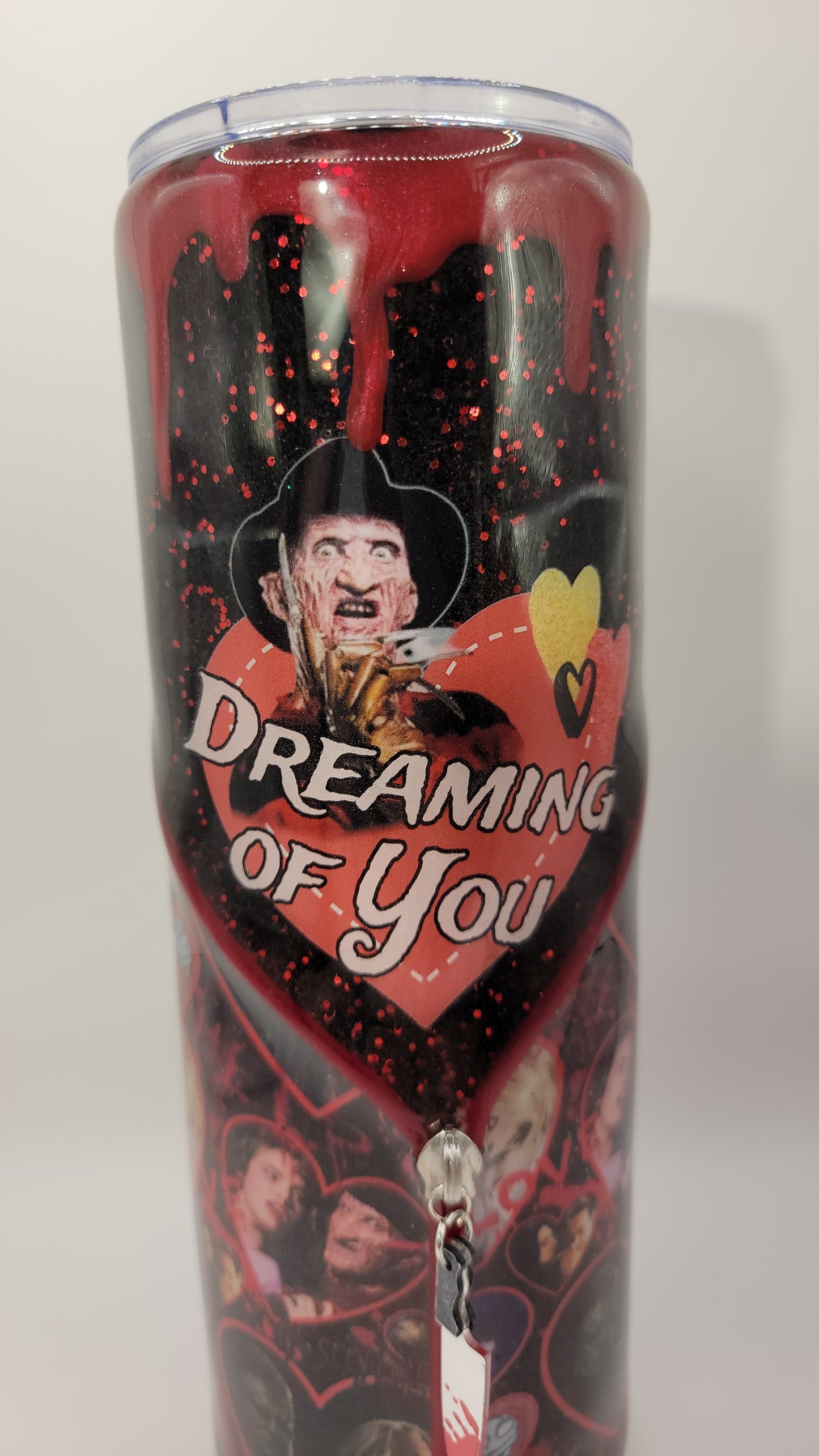 30oz epoxy zipper tumbler- Horror