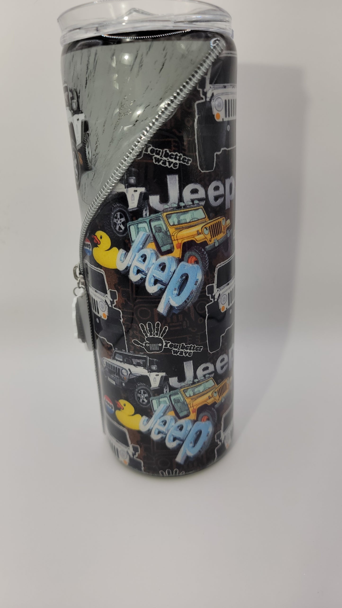 20oz epoxy zipper tumbler- Beep