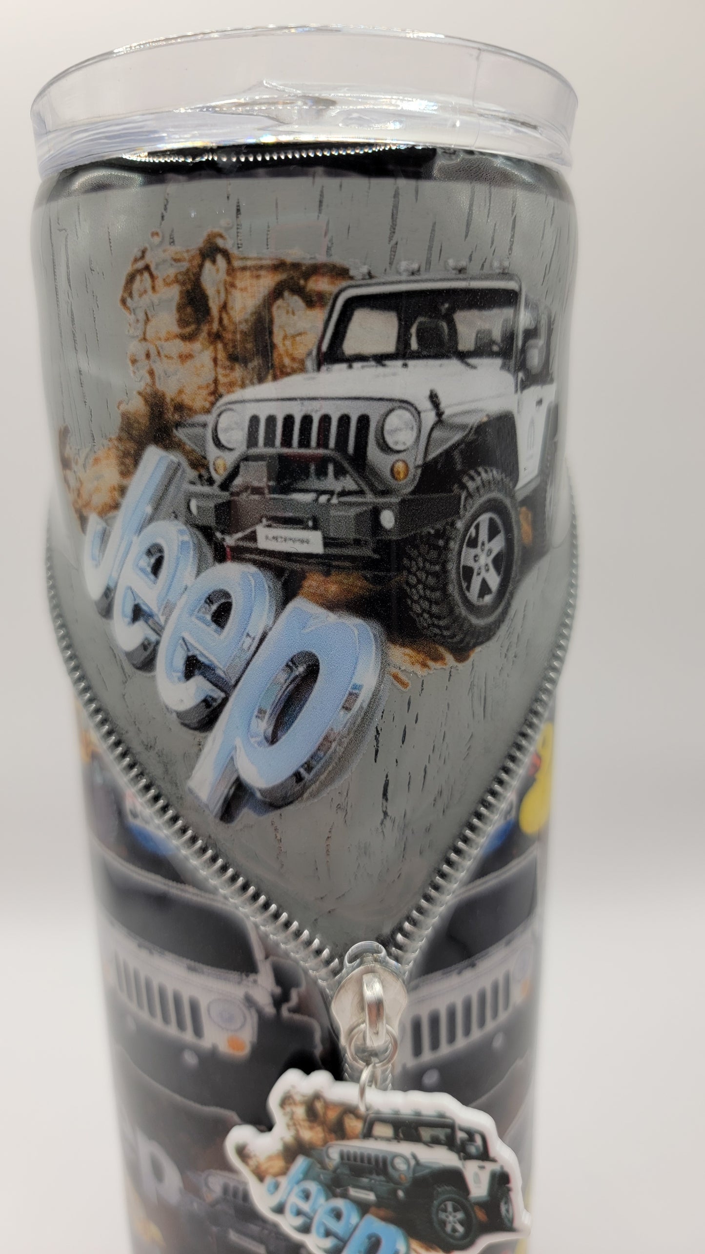 20oz epoxy zipper tumbler- Beep